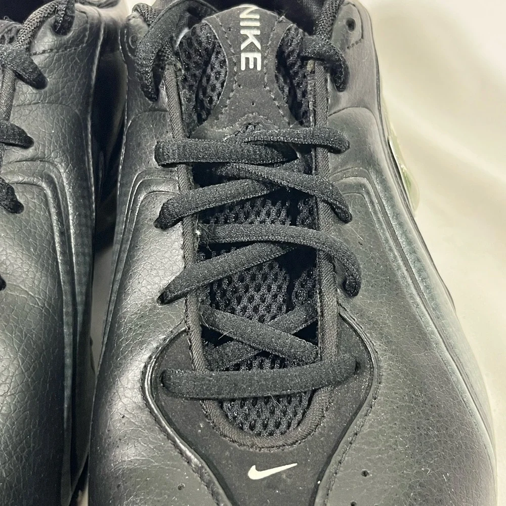 NIKE REAX TR‎ III SL CROSS TRAINER NEWSPRINT 333765-001 MENS 7.5 BLACK PREOWNED